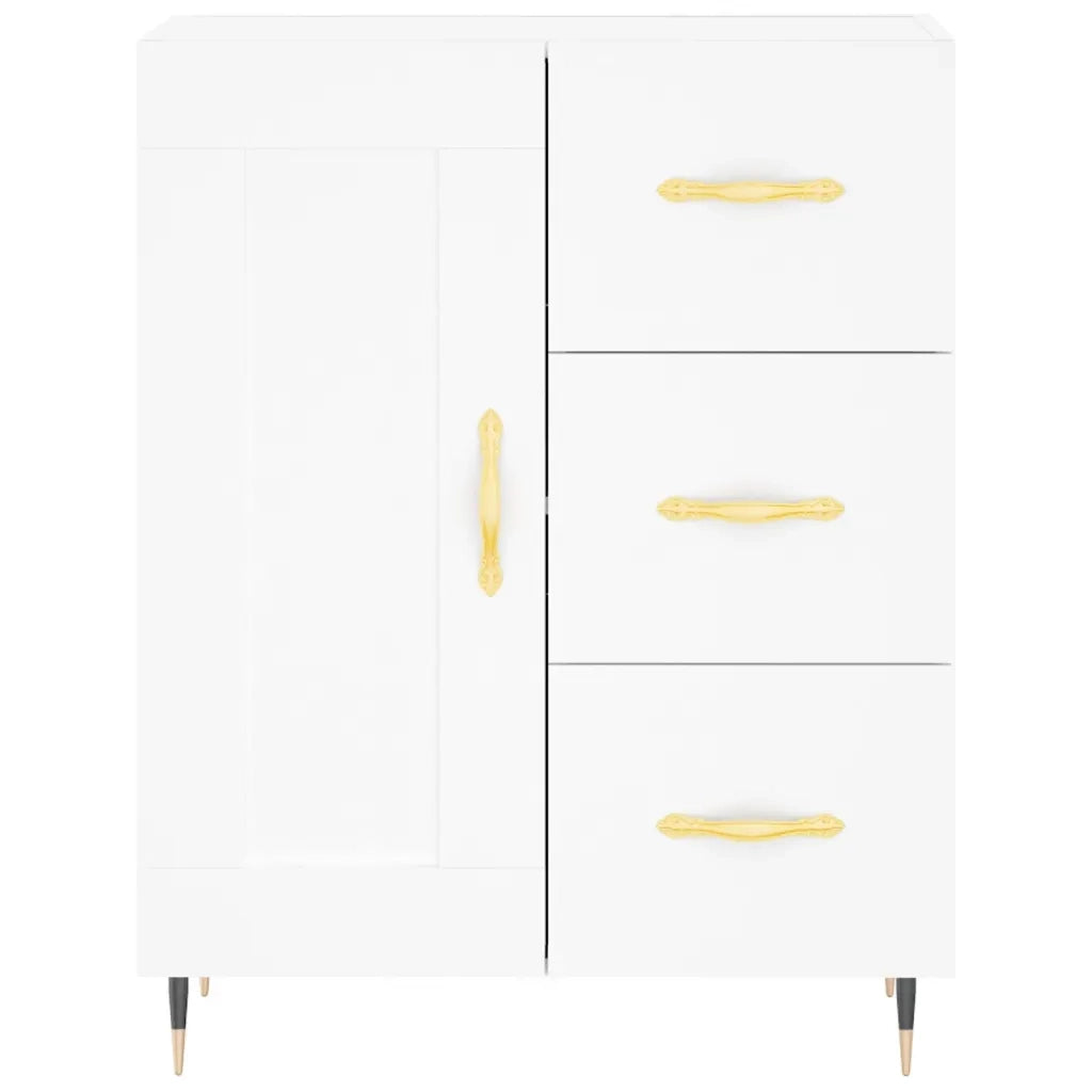 Credenza Bianca 69,5x34x180 cm in Legno Multistrato 3198641