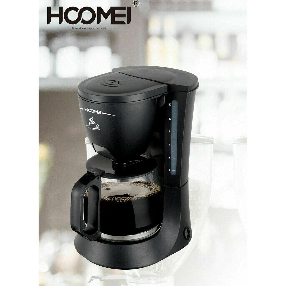 Trade Shop - Macchina Per Caffe' 10 Tazze 680 Watt 1.2 Lt Americano Ottima Qualita' Hoomei -