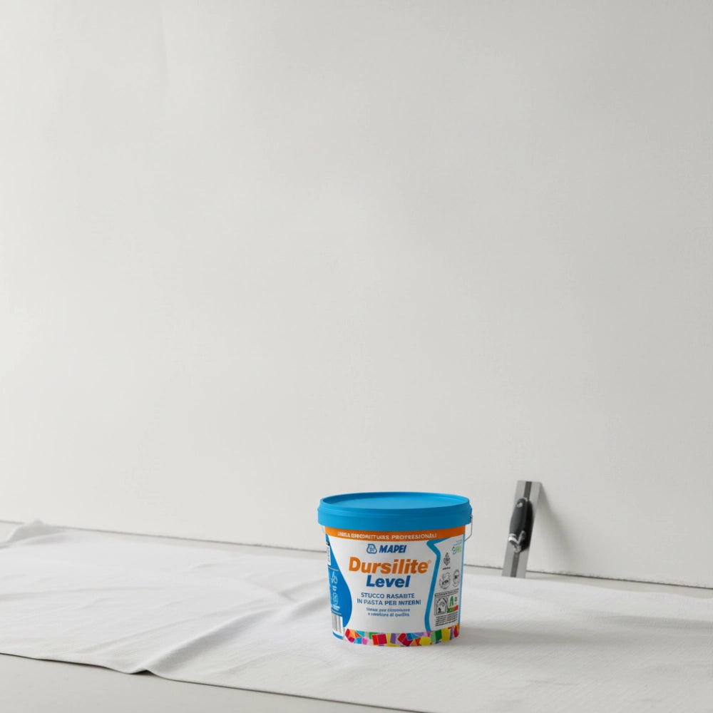 Stucco rasante acrilico dursilite level mapei per interni *** formato 18 kg, confezione 1