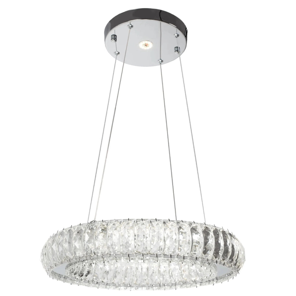 Plafoniera Led In Cristallo App1040-cp + Telecomando