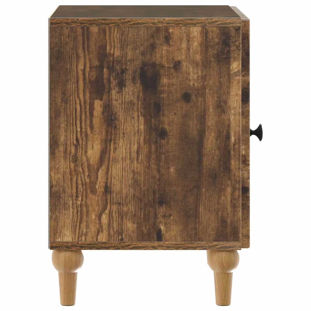 Armadio da Notte 2 pcs Rovere Fumo 43 x 34,5 x 50 cm