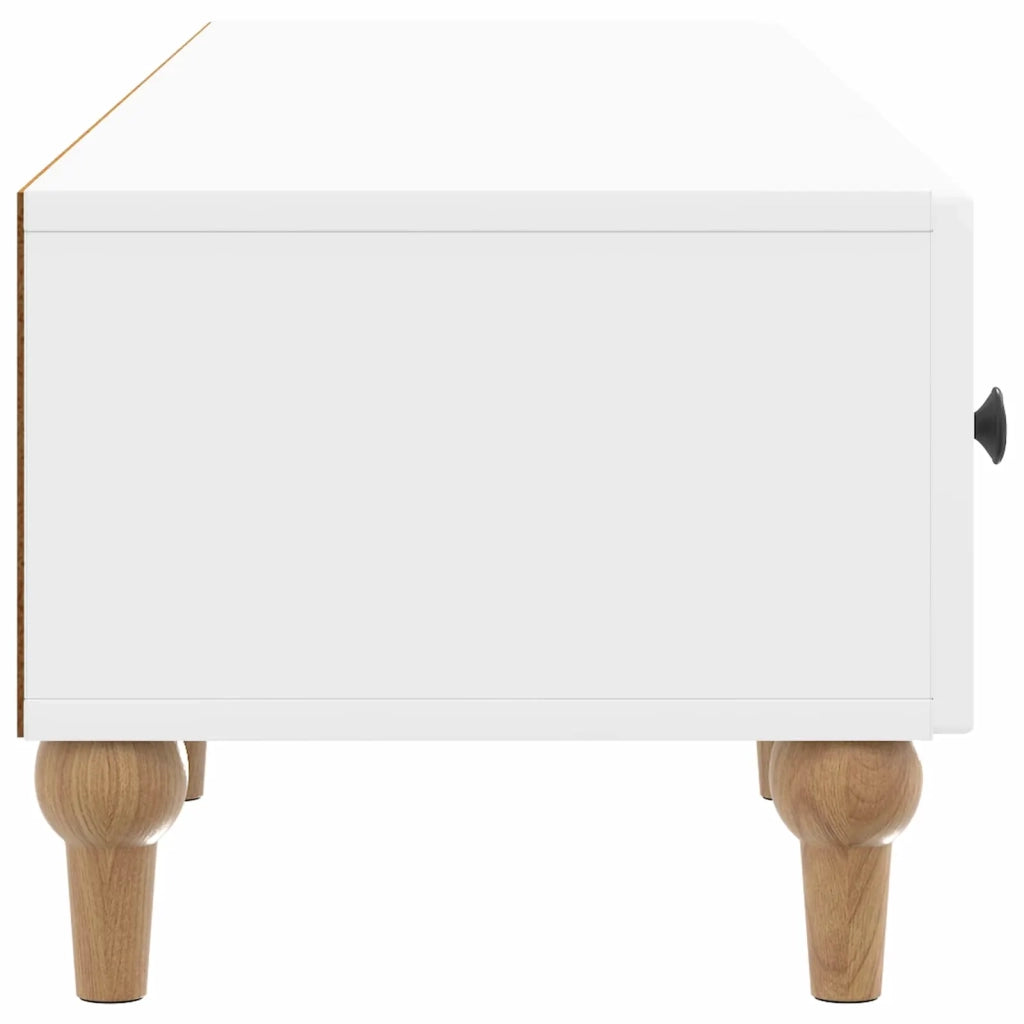 Mobile TV Bianco Lucido 147 x 34,5 x 30 cm Legno ingegnerizzato 894249