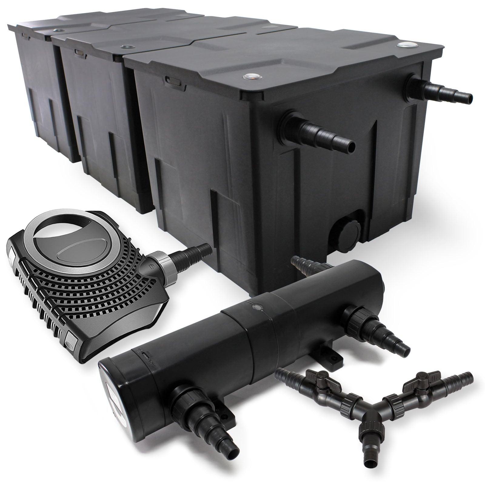 Set Filtro 90000l Chiarificatore 18W Pompa NEO10000 80W