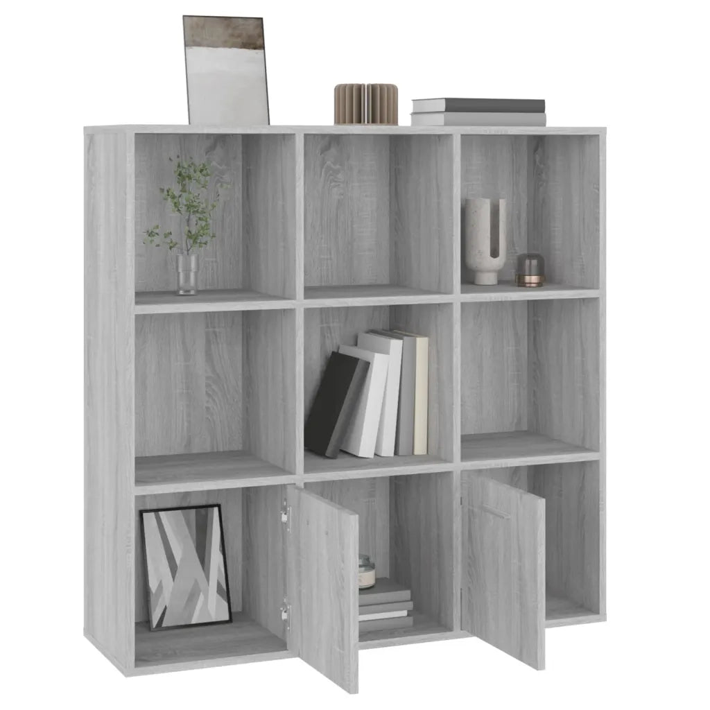 Libreria Grigio Sonoma 98x30x98 cm 815448