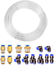 Pompa pneumatica - Slang flexibile - Slang di ventilazione trasparente - Lunghezza 10 metri - Pezzi di connessione inclusi - Adatto per diverse applicazioni