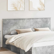 Testiera-Testata-Testiera Decorativa Grigio cemento 200 cm Legno multistrato 391538