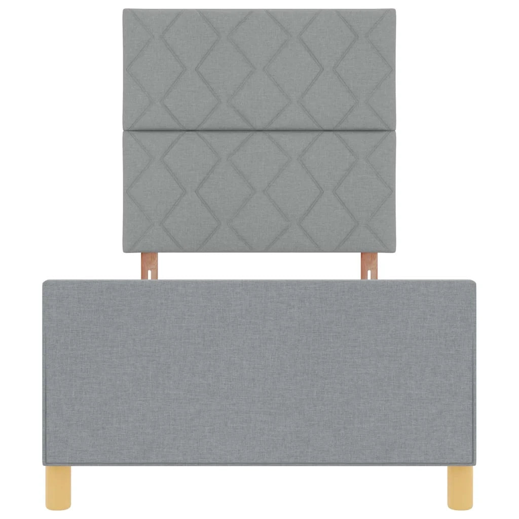 Struttura del letto Grigio chiaro 90 x 190 cm Tessuto 3344767