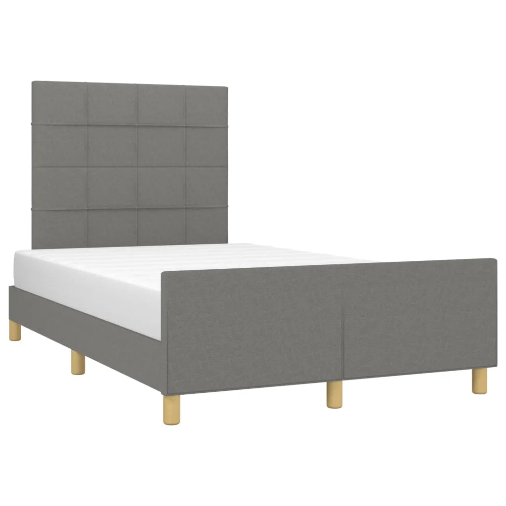 Giroletto senza Materasso Grigio Scuro 120x200 cm Tessuto
