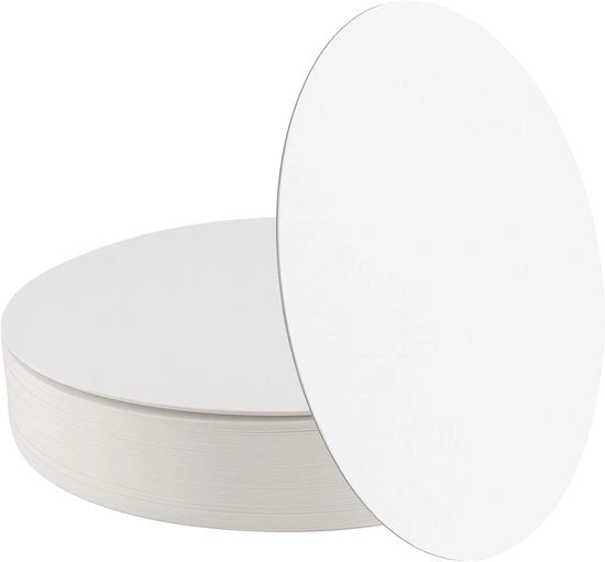 Tavolo per torte - Rondi supporti per torte - Set da 50 - 20 cm - Ideali per matrimoni e compleanni - Perfetti per dessert e dolci