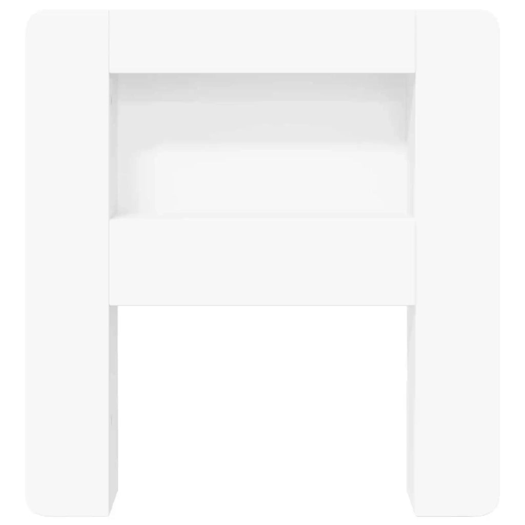 Testata del letto con archiviazione Bianco Legno ingegnerizzato 8001246
