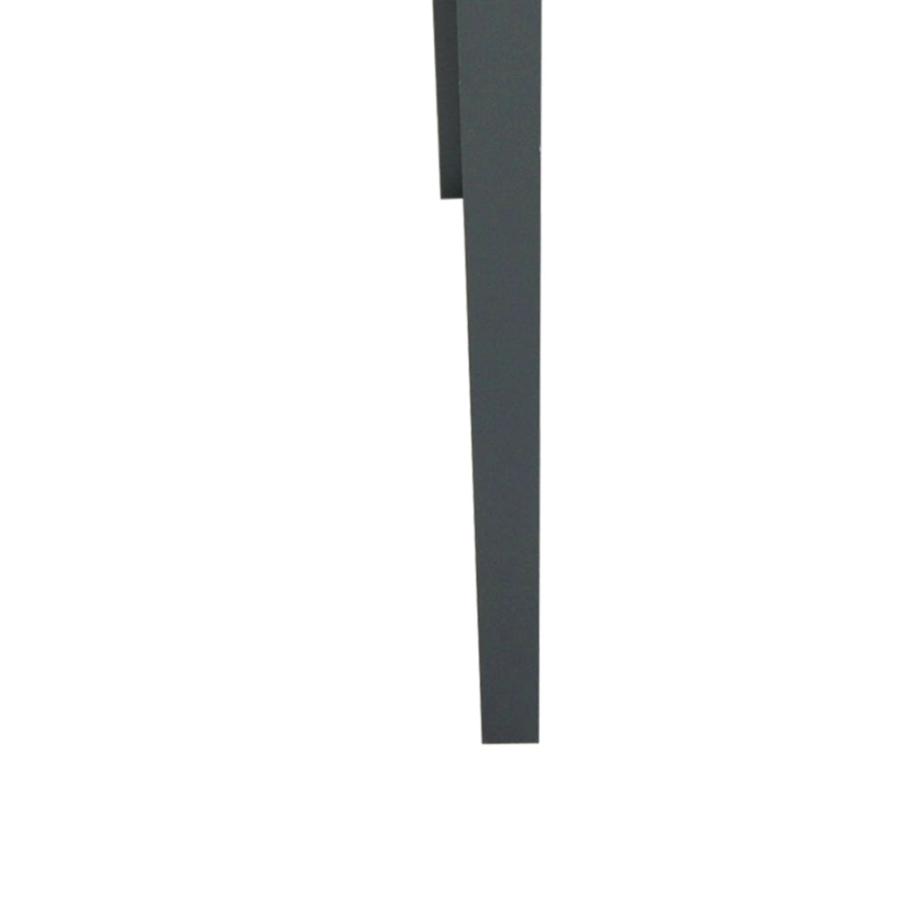 Fioriera rialzata in metallo 100x30x80 cm grigio scuro
