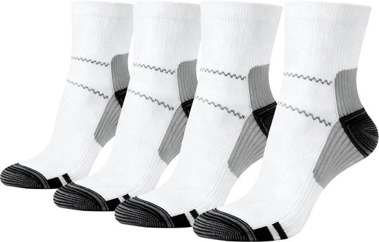 Supporto per Arcata - 2 Pair - Calzini di Supporto con Stiramento - Calzini per Fasciite Plantare - Calzini Respiranti per Attività All'Aperto - Unisex - Ideali per Fasciite Plantare, Viaggi e Sport - S/M