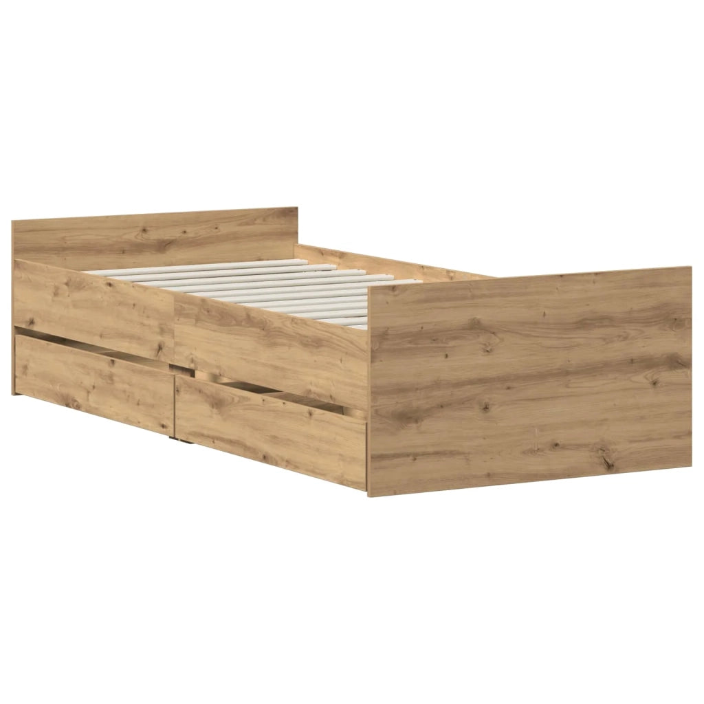 Struttura del letto Rovere Artigianale 100 x 200 cm 3446581