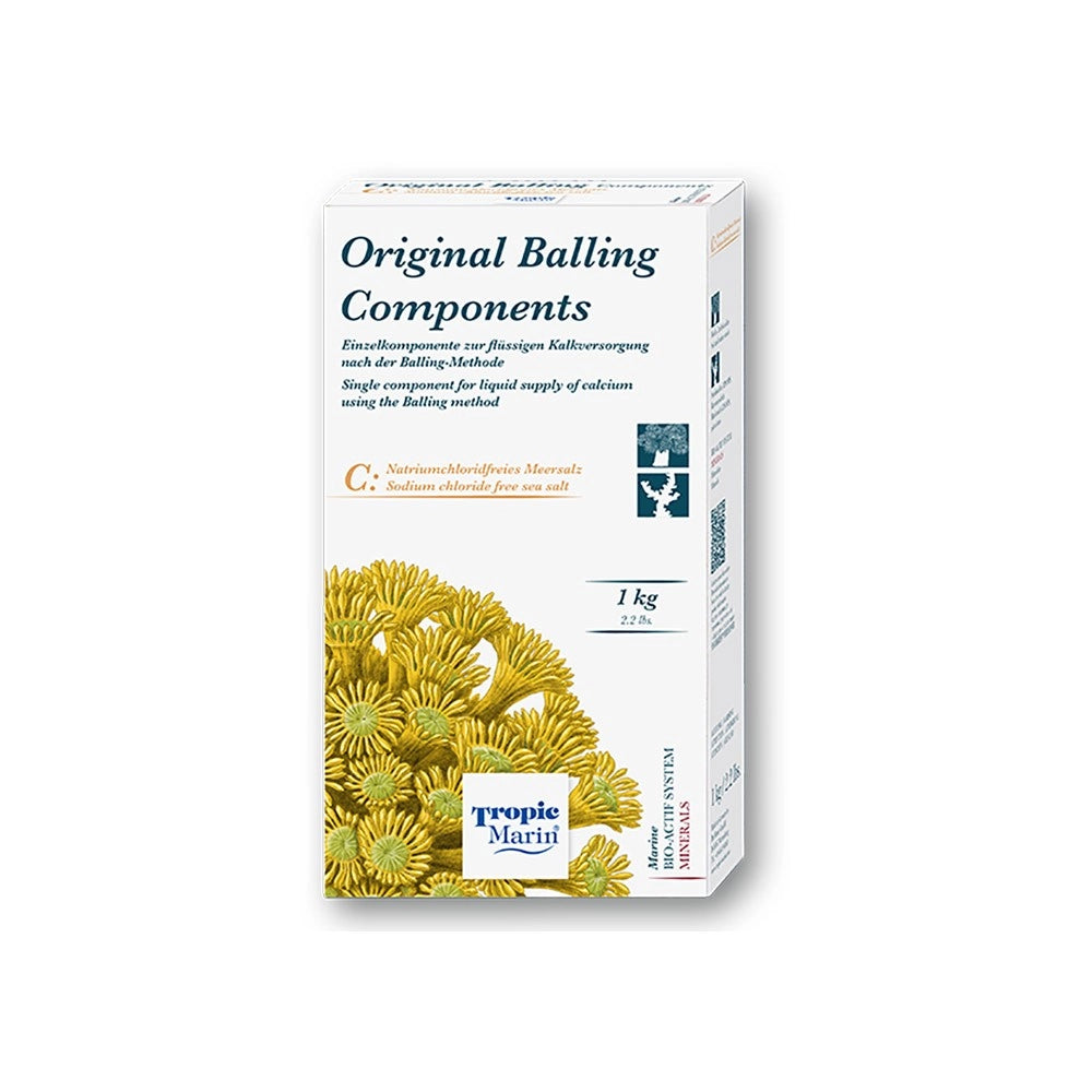 Tropic Marin Orginal Balling Components C 1kg - sale marino privo di cloruro di sodio per metodo Balling