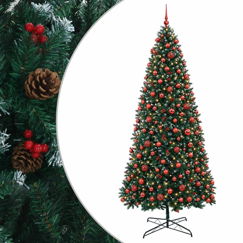 Albero di Natale Artificiale a Cerniera con Palline 500 cm 3461440