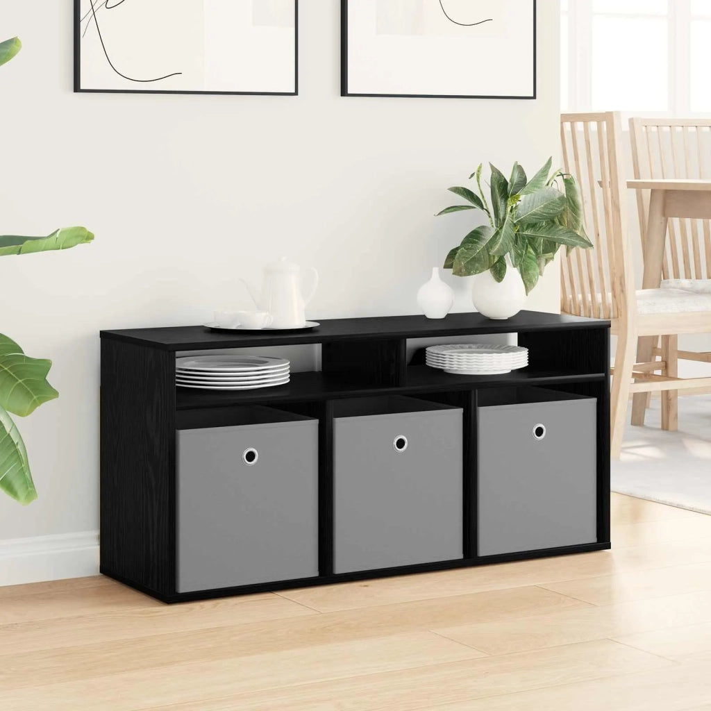 Lowboard con cassetto Rovere Nero 102 x 32 x 48,5 cm CFW1420374