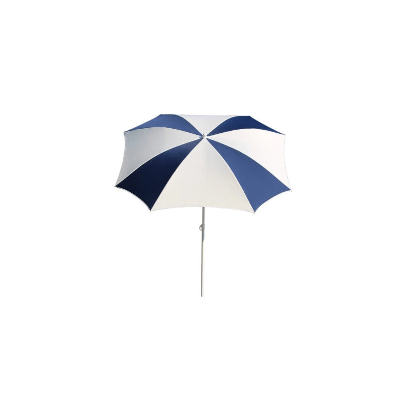 Ombrellone a palo centrale Malta Made in Italy ø cm 200SQ - bianco blu