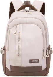 Borsa scuola per ragazze in canapa khaki, 26L