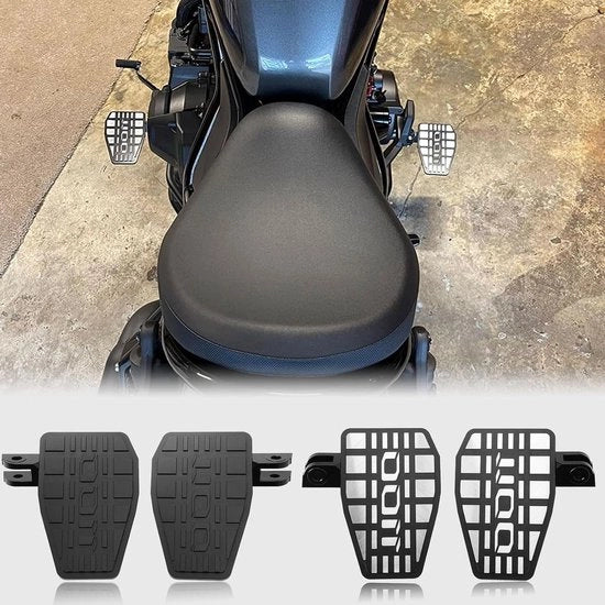 Pedali di pedaliera di allargamento per motocicletta ad alta precisione CNC compatibile con Honda Rebel CMX 1100 CMX1100/DCT Accessori 2021 2022 2023 2024 (Nero)