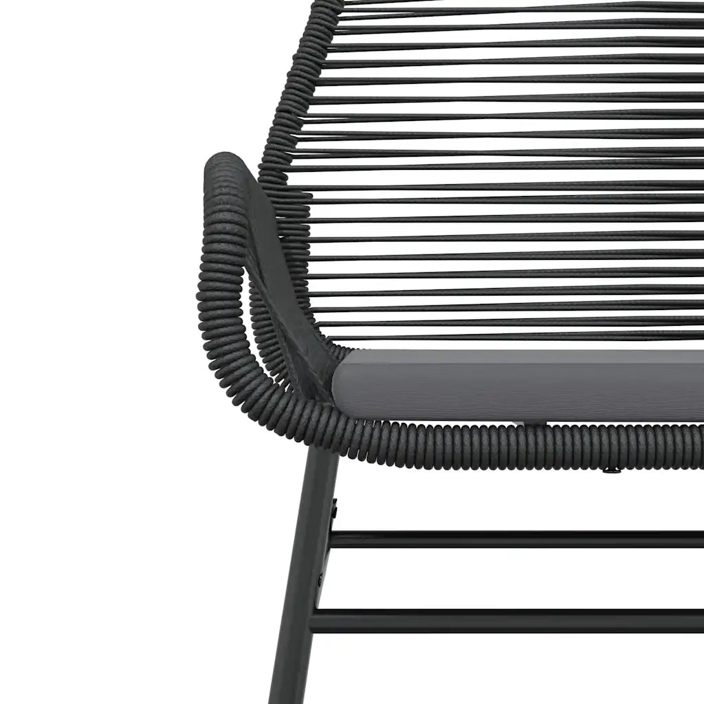 Set da Pranzo da Giardino con Cuscini 5 pz Polyrattan Vetro