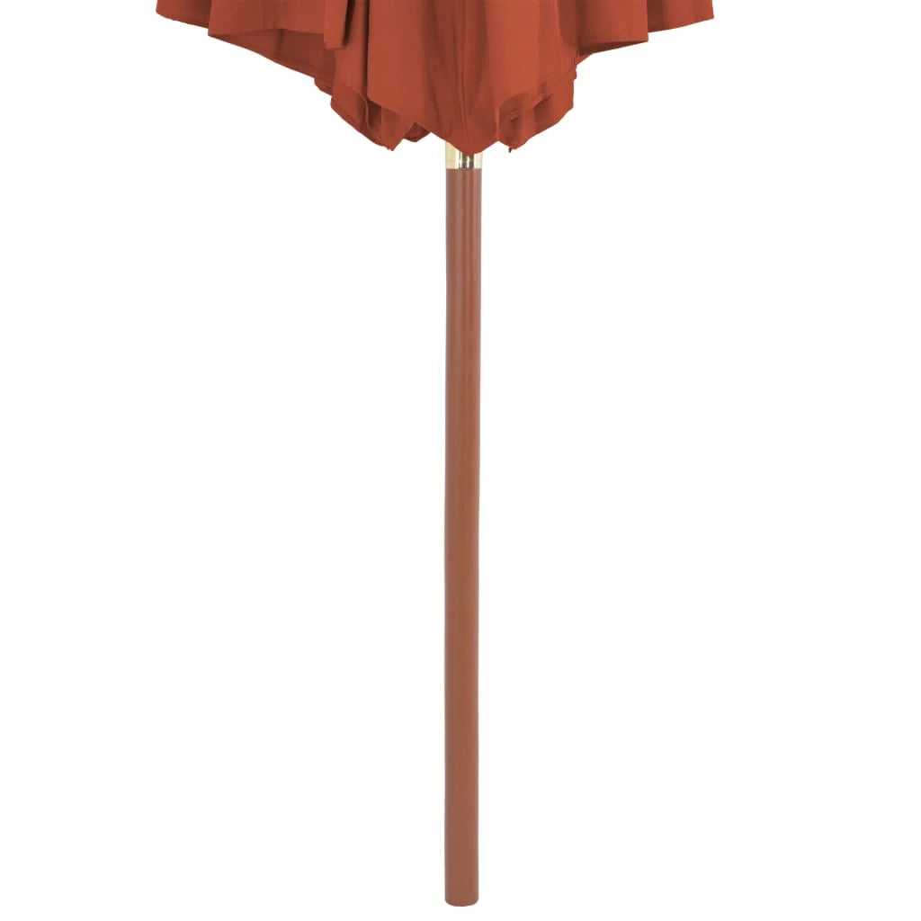 Ombrellone da esterno con palo in legno 300 cm terracotta 02_0008250