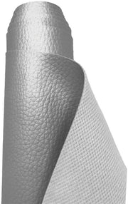 Struttura imitante legno a specchio con struttura a imitazione di legno, stoffa impermeabile e impermeabile, per metro - 200 cm x 140 cm (argentato lucido)