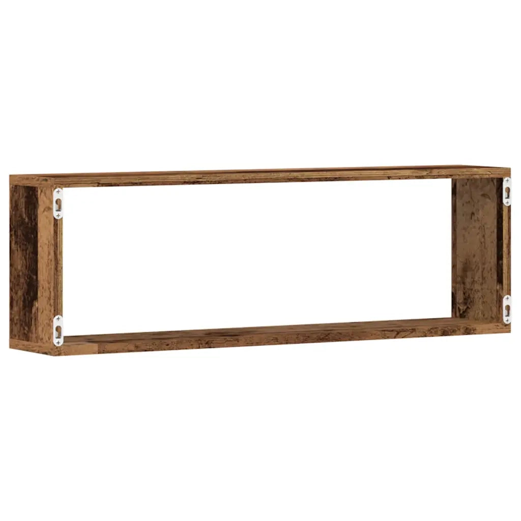 Scaffali da parete 4 pcs Legno vecchio 80 x 15 x 26 cm 862640