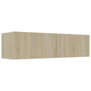 Mobile TV multimediale mensola TV credenza TV sala da pranzo soggiorno camera da letto rovere Sonoma 120 x 30 x 30 cm legno ingegnerizzato rovere Sonoma 02_0027460