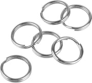 100 pezzi di 1/2 pollice aste di chiusura mini anelli a spirale doppia anello di identificazione anello piccolo connettore di metallo per chiavi di auto, gioielli, collane, bracciali, orecchini, artigianato, decorazioni e opere d'arte DIY