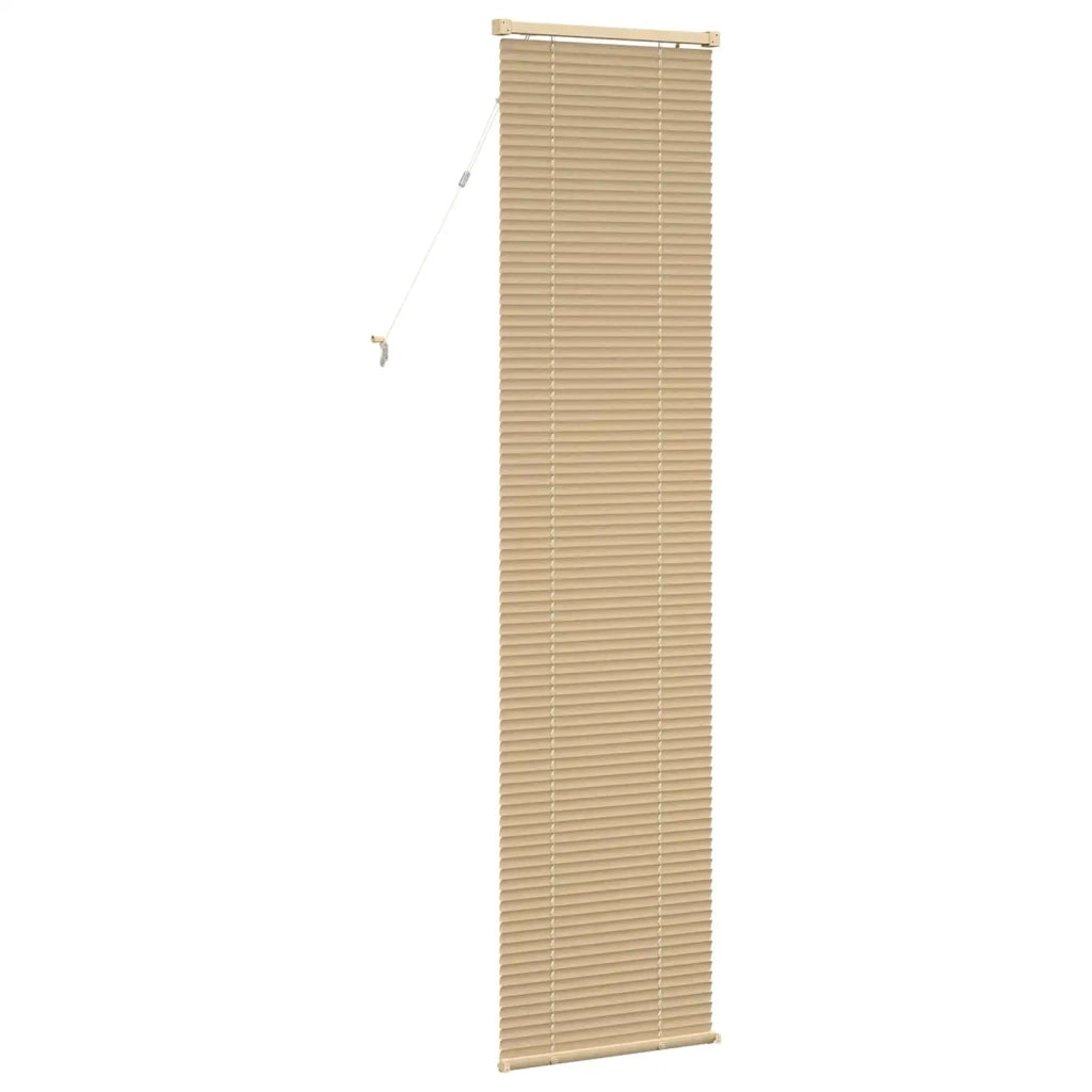 Tenda Veneziana Marrone Chiaro con Motivo 213 x 50 cm 25 mm PVC