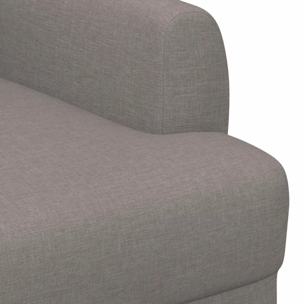 Loveseat con bottoni imbottiti Tortora 116 x 67 x 80 cm Tessuto 42041781