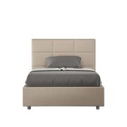 Letto Matrimoniale Francese 140x210 cm Senza Rete Mika Tortora