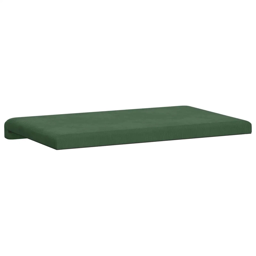 Cuscino per panchina corduroy Verde Scuro Profondità 35 cm 42043217