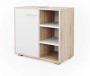 Mobile sottolavabo per bagno Perry, Sonoma, 60 x 55.6 cm, utilizzabile con ritaglio per sifone e spazio di stoccaggio aperto