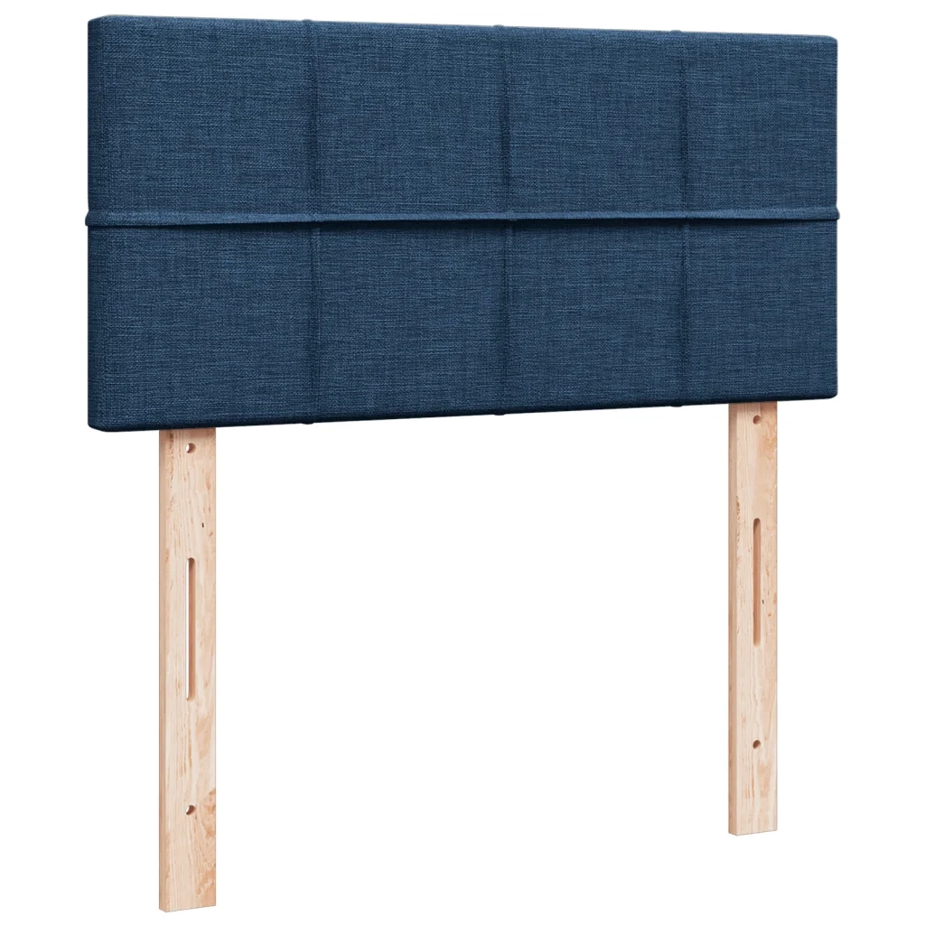 Giroletto a Molle con Materasso Blu 100x200 cm in Tessuto