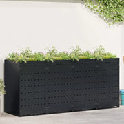 Contenitore per Rifiuti per 4 Bidoni Nero 272 x 77,5 x 121,5 cm 3394740