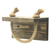 Gattico, Mensola un Ripiano, 17x10x10h cm Marrone Naturale