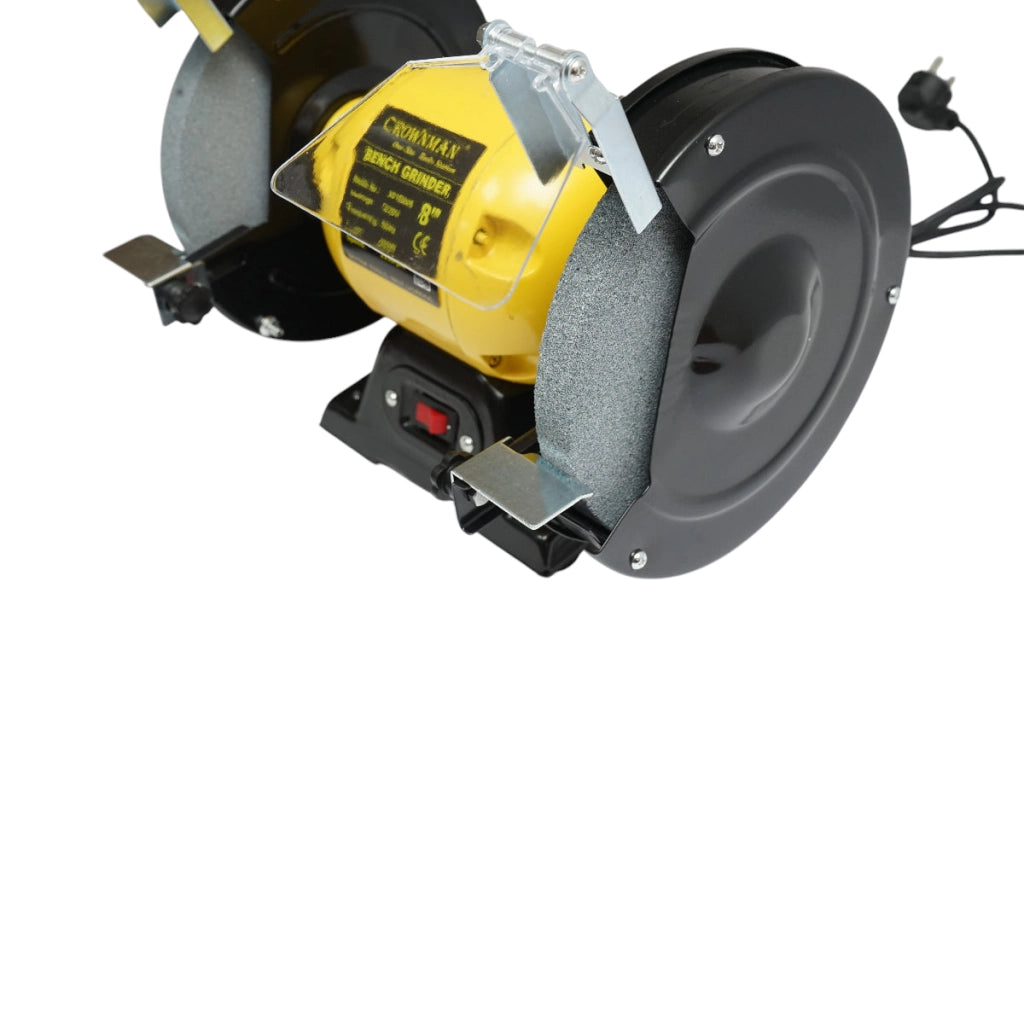 Smerigliatrice da banco 400W, disco abrasivo 220V 200x20x16mm, velocità di rotazione 2950rpm Crownman