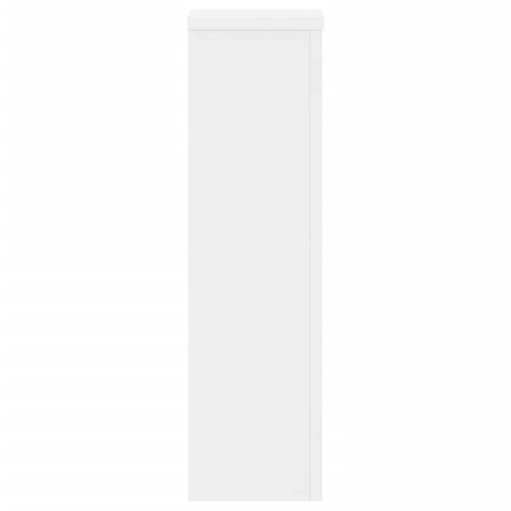 Portavasi mobili per fiori set da 2 17 x 17 x 60 cm legno ingegnerizzato bianco 02_0045265