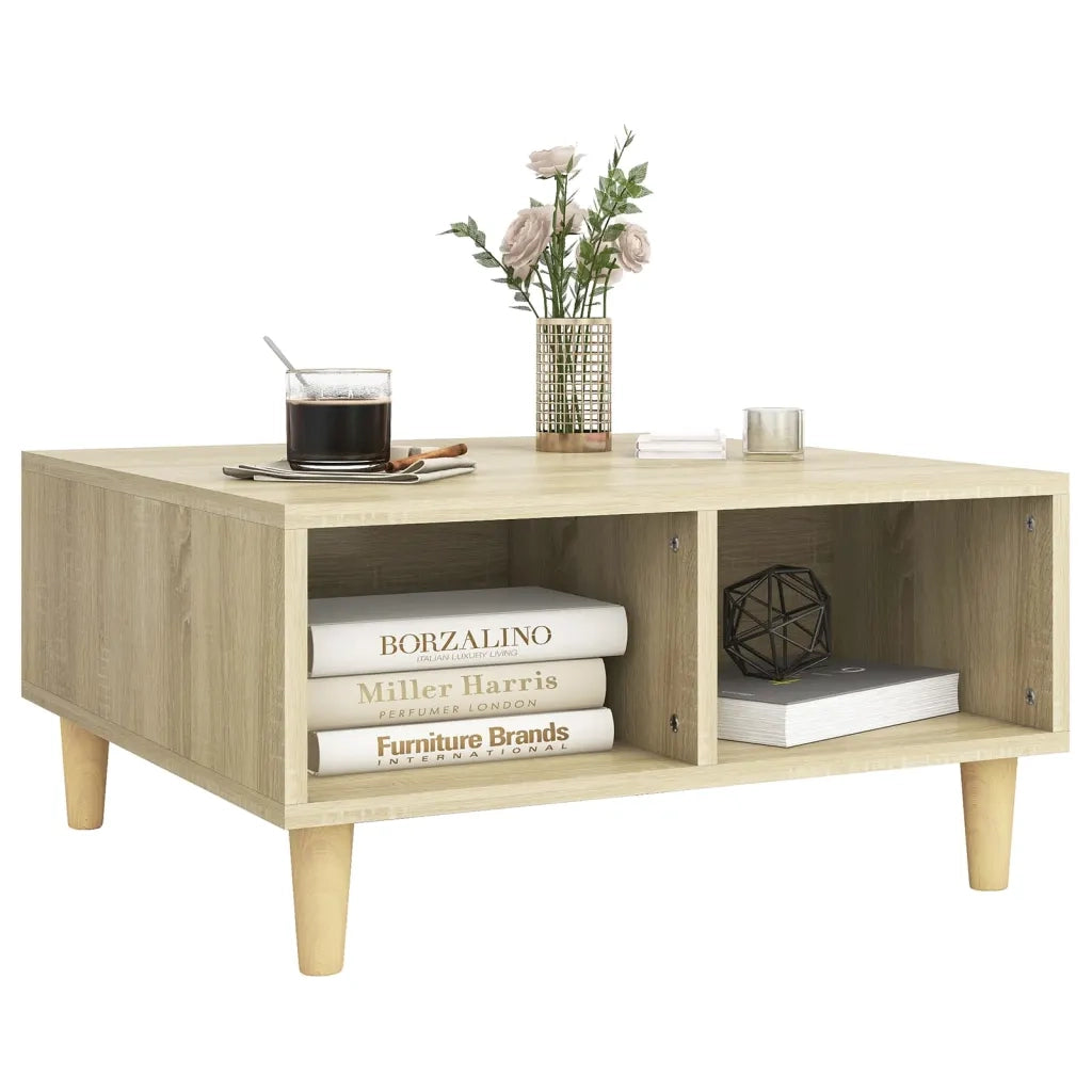 Tavolino da Salotto Rovere Sonoma 60x60x30 cm in Truciolato cod mxl 9137
