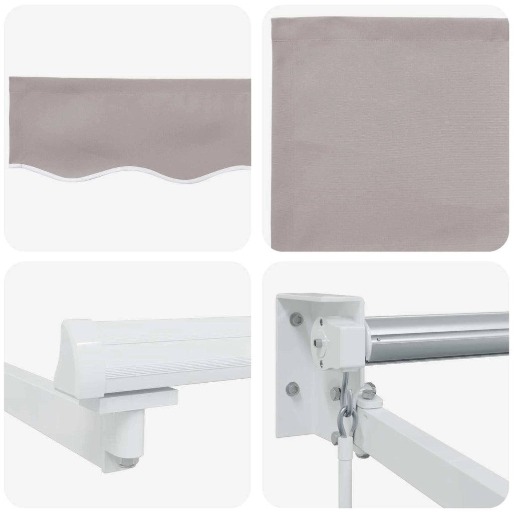 Tenda retrattile manuale Grigio chiaro 3 x 2 m 3418900