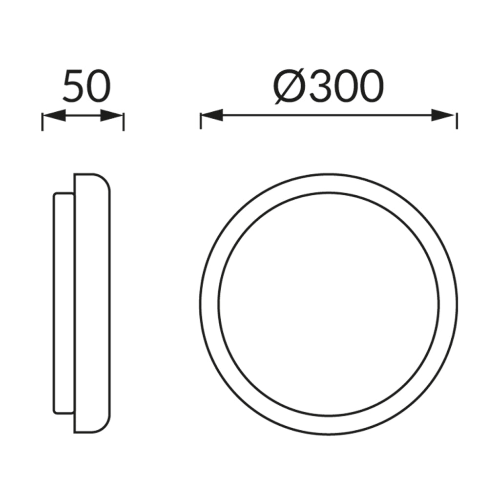 Plafoniera LED Struhm Edytor bianca Ø30 21W IP65 sensore