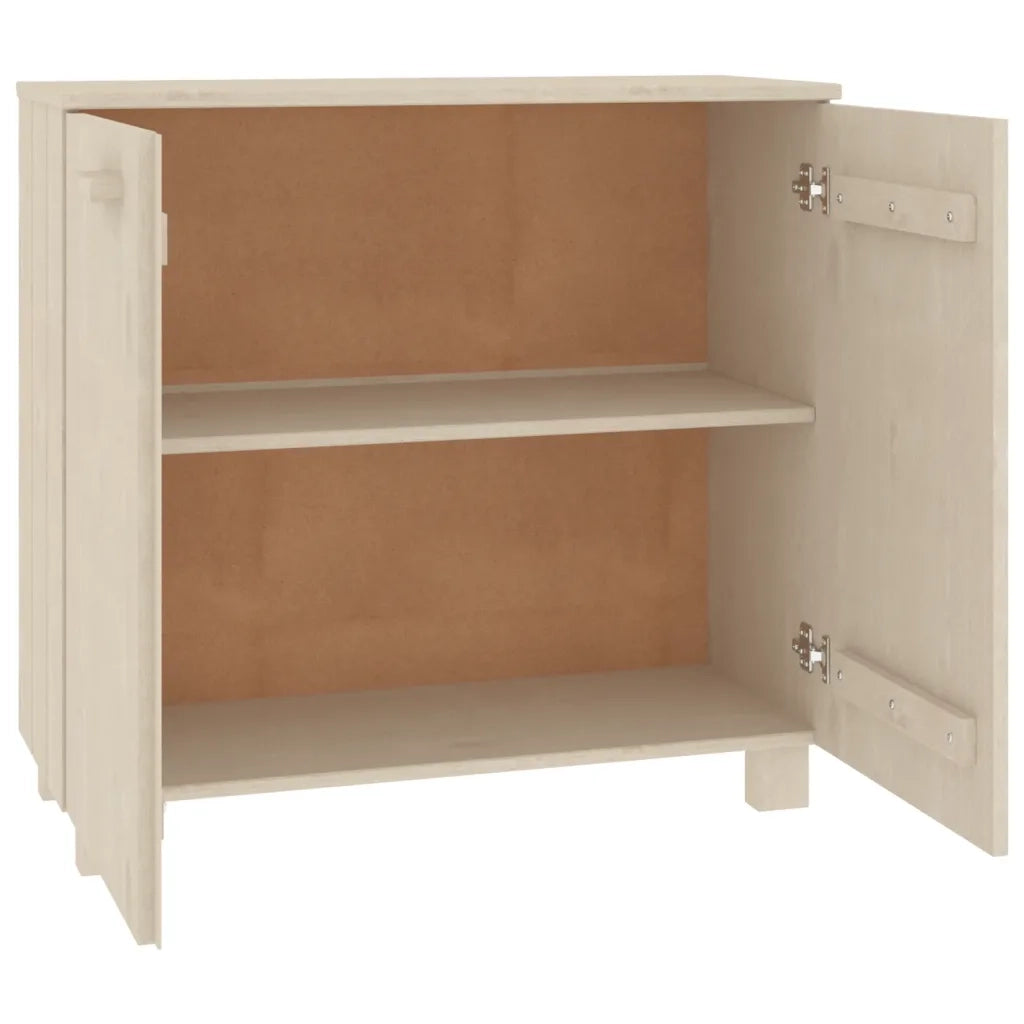 Credenza HAMAR ambra 85x35x80 cm in Legno Massello di Pino 340492