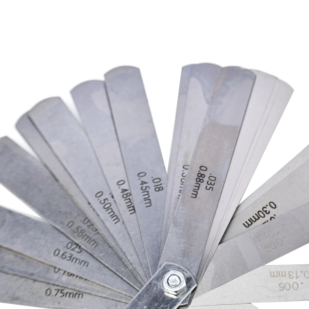 Spessimetri 0,04-0,8mm Set 32 Pezzi – Precisione e Durata | Misurazione Spazi e Distanze