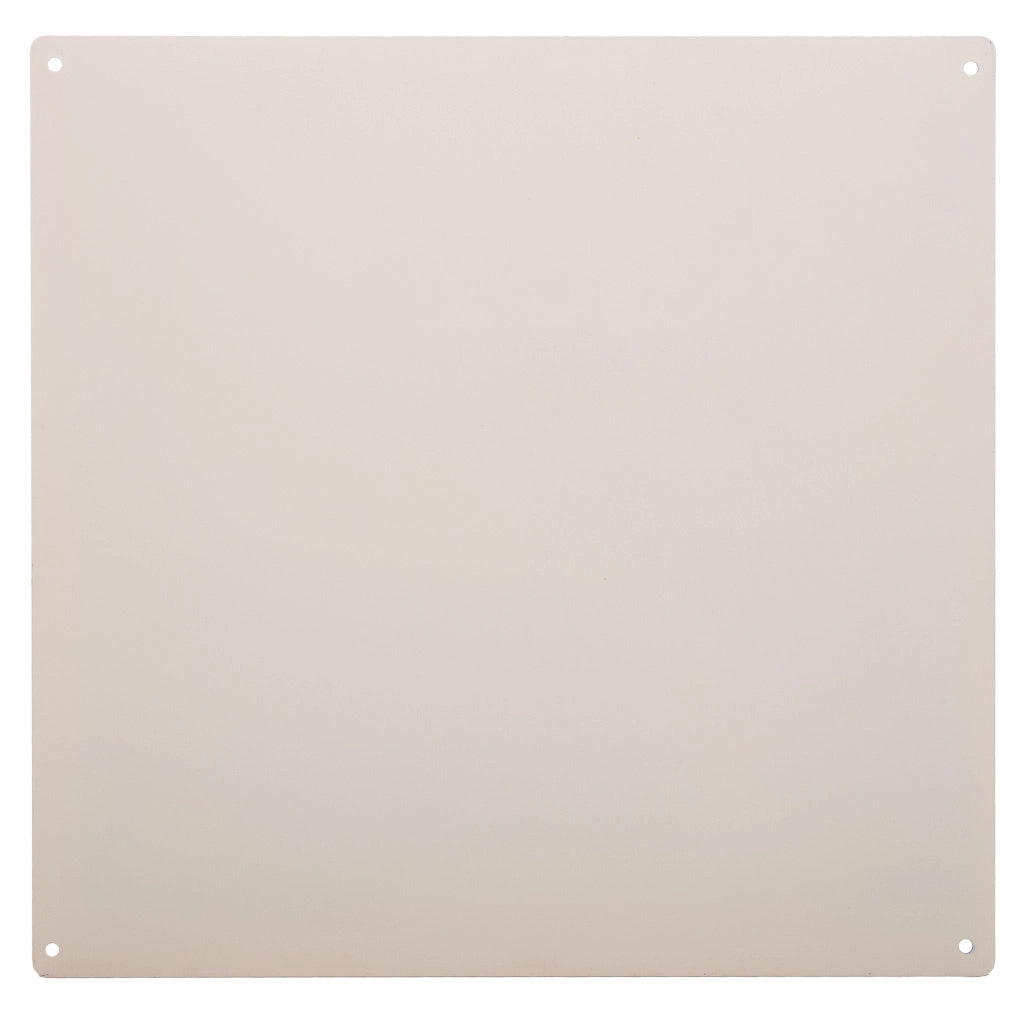 Piastra da muro in metallo bianco 30x30x0,06h