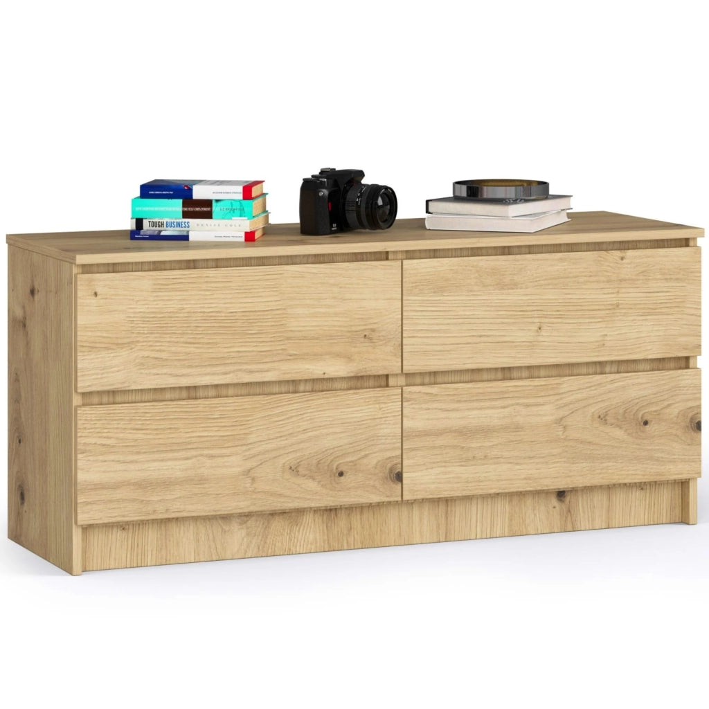Cassettiera AKORD K120 Quercia Artisan 120 cm 4 cassetti 120x40x55 cm
