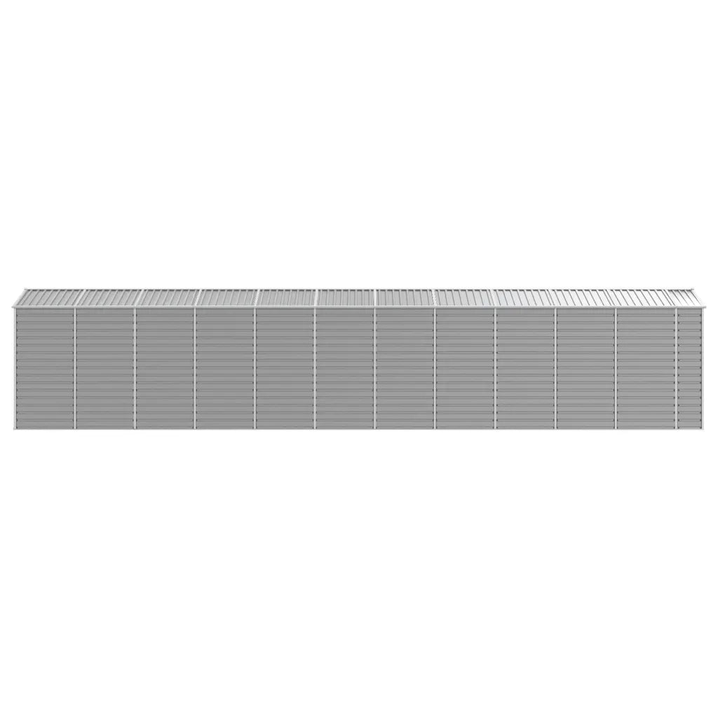 Casetta da giardino grigio chiaro 191x980x198 cm in acciaio zincato 3188252