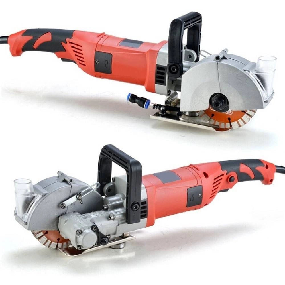 Trade Shop - Tracciatrice Scanalatrice A Disco 5 Dischi Scanalatore Muro 2800w Pompa Acqua -