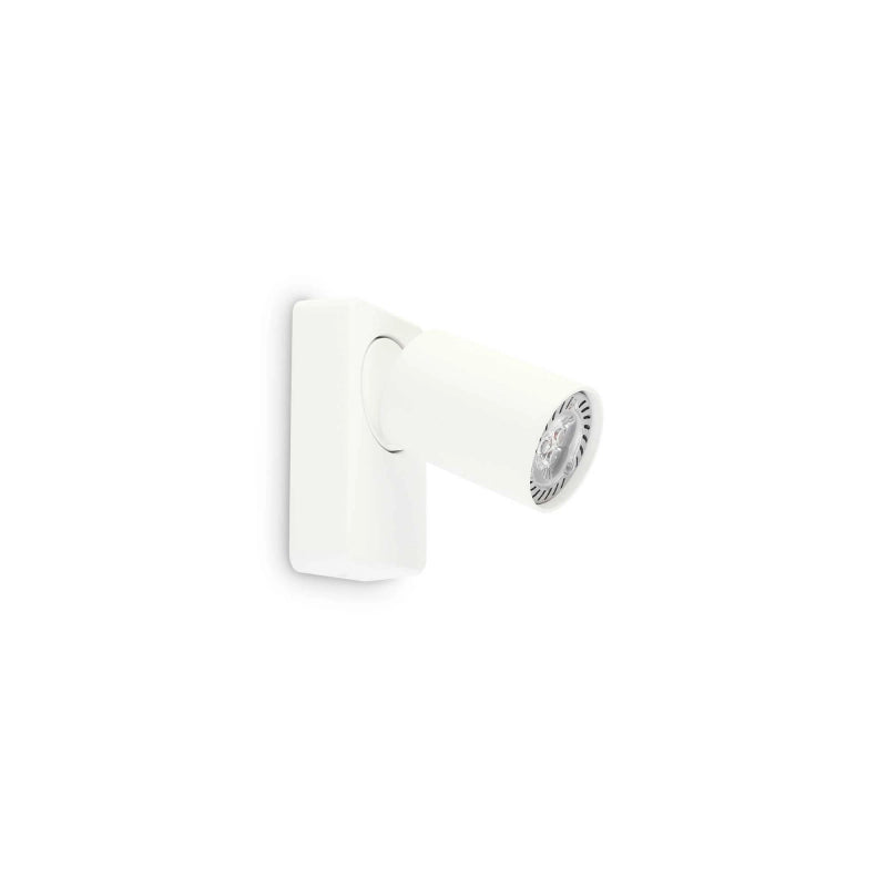 Lampada Da Parete Rudy Ap1 Round Bianco Ideal-Lux