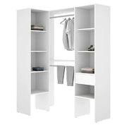 Armadio Camera da Letto Calist, Guardaroba Grande Modulabile, 79x185h cm Bianco